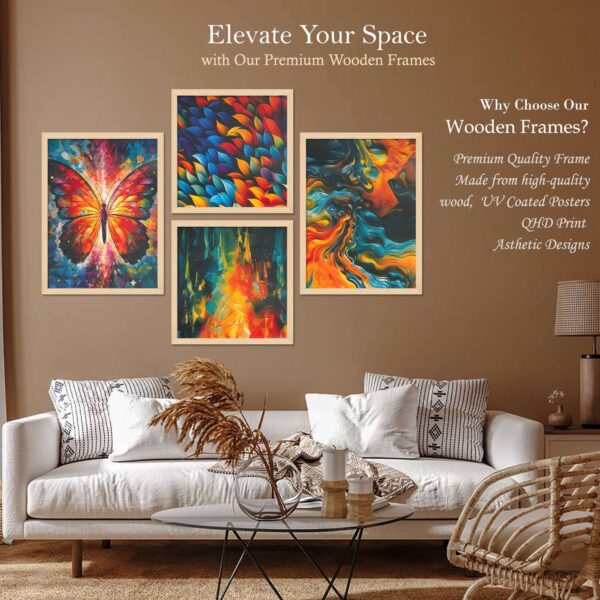 SET OF 4 DIGITAL WALL PAINTING - Image 2