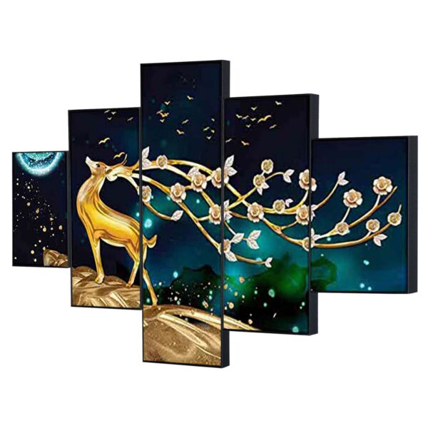 Set Of Five Framed Digital Wall Painting - Image 4